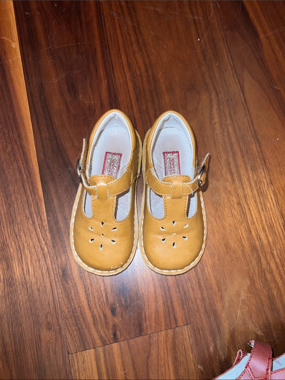 L’Amour T-Strap Leather Mary Jane Shoes - Tan